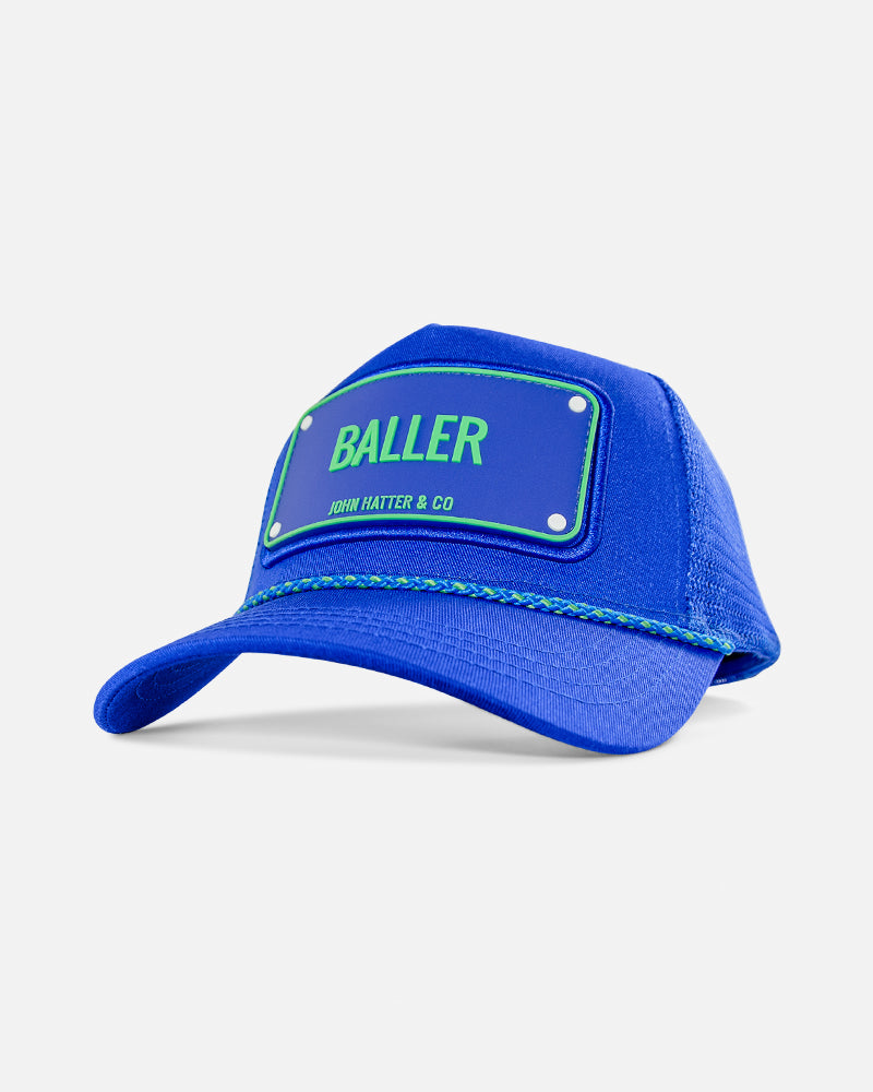 Baller Rubber Trucker Cap by John Hatter & CO