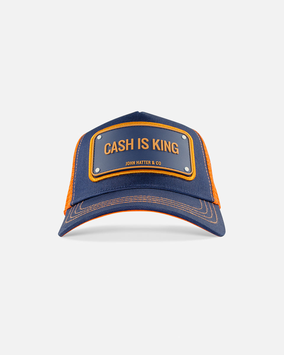 Cash Is King Rubber Trucker Cap by John Hatter & CO