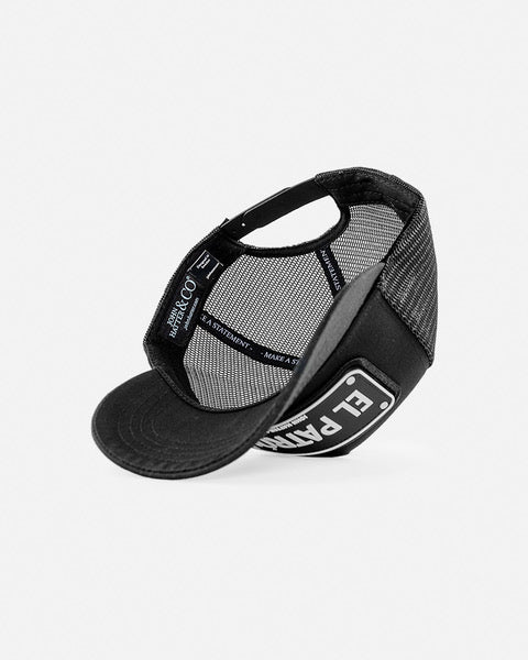 EL PATRON BLACK W WHITE - RUBBER CAP