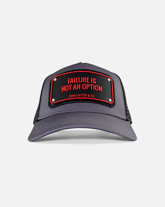 Failure Is Not An Option Rubber Trucker Cap by John Hatter & CO