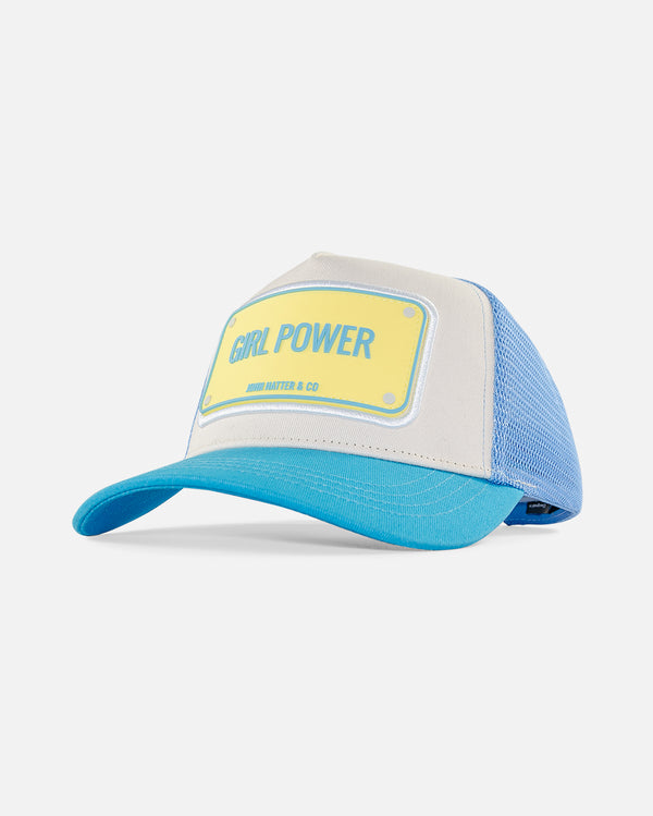 GIRL POWER BLUE - RUBBER CAP