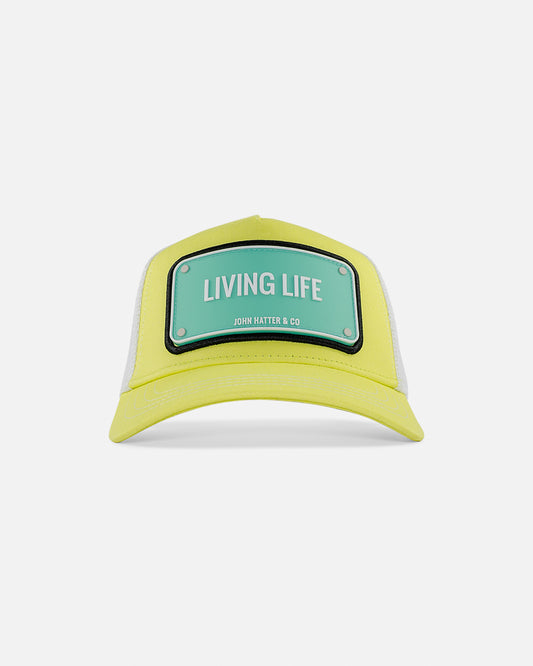 Living Life Rubber Trucker Cap by John Hatter & CO