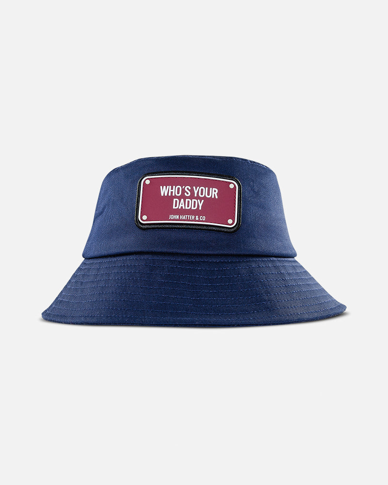 Who's Your Daddy Navy Bucket Hat by John Hatter & CO