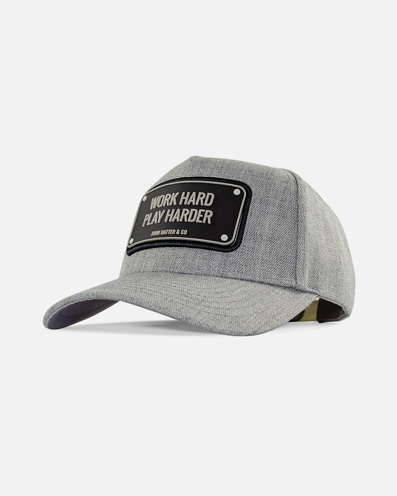 WORK HARD GREY BASEBALL – John Hatter CO - Main Image