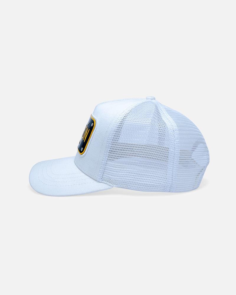 El Patrón White Trucker Cap by John Hatter & CO, side view