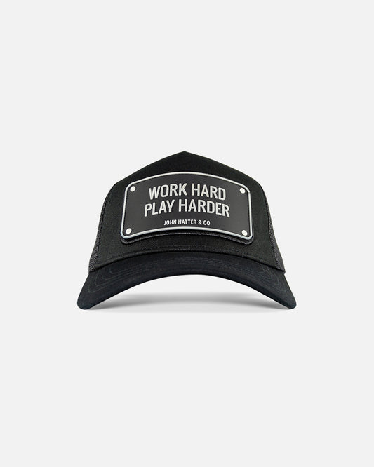 Work Hard Rubber Trucker Cap by John Hatter & CO