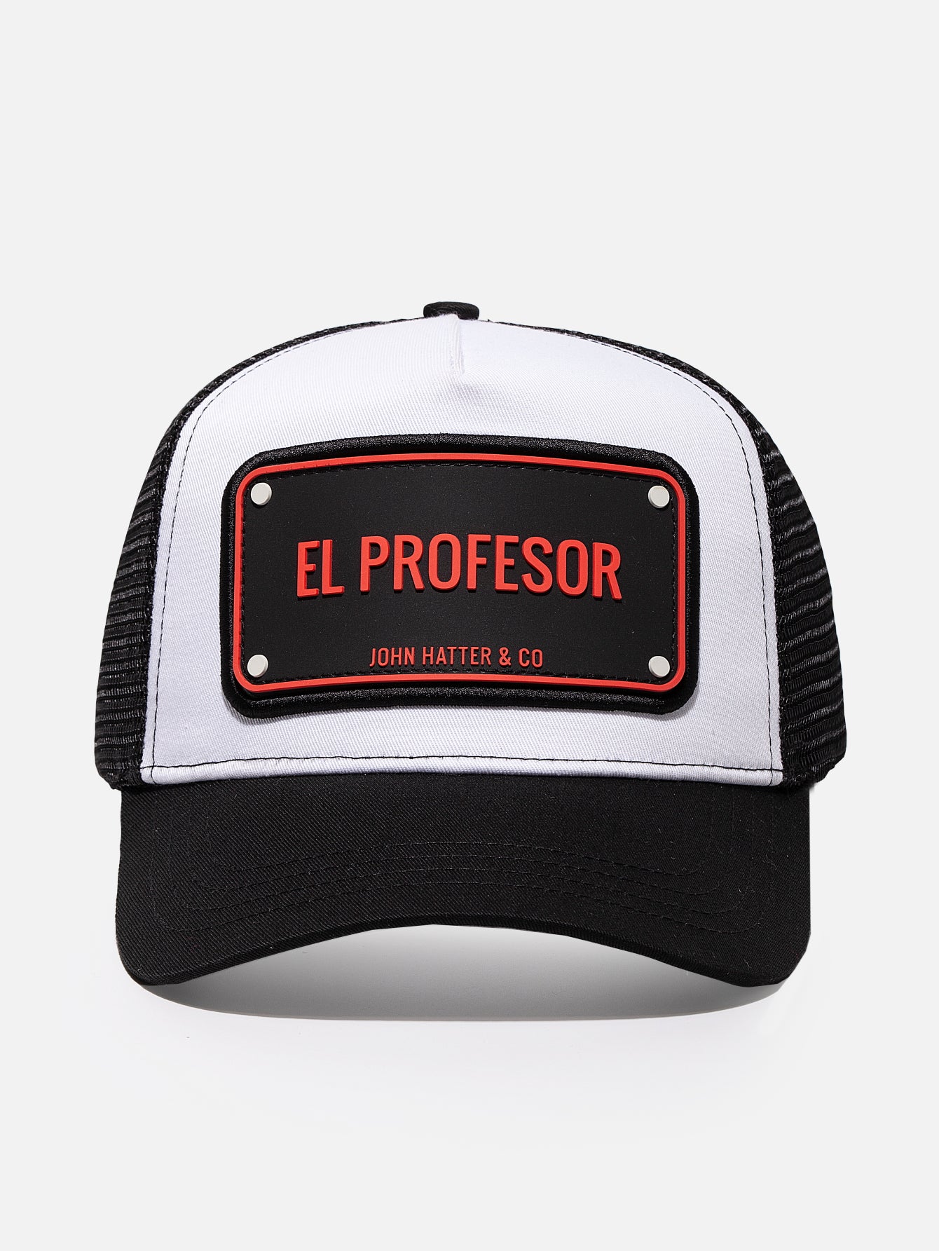 EL PROFESOR WHITE/BLACK - RUBBER CAP