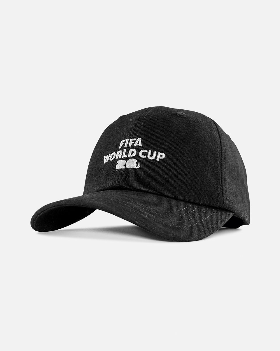 FIFA WORLD CUP 2026 DAD CAP - BLACK W/ WHITE LOGO