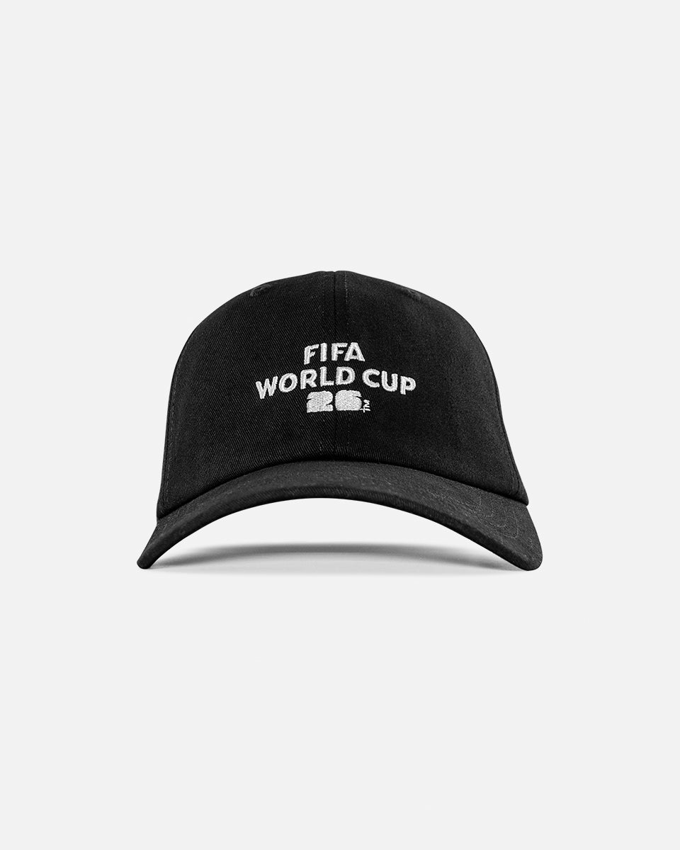 FIFA WORLD CUP 2026 DAD CAP - BLACK W/ WHITE LOGO