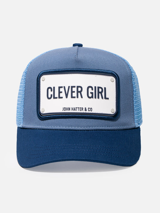 Clever Girl Rubber Trucker Cap by John Hatter & CO