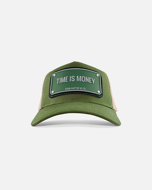 Time Is Money Rubber Trucker Cap by John Hatter & CO