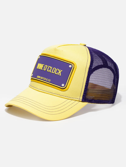 Wine O'Clock Rubber Trucker Cap by John Hatter & CO