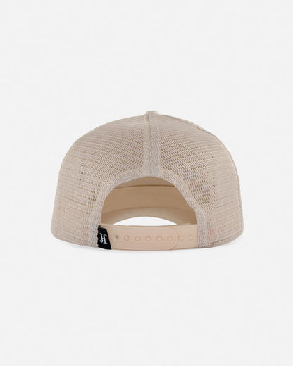 Big Guns Beige Rubber Trucker Cap by John Hatter & CO
