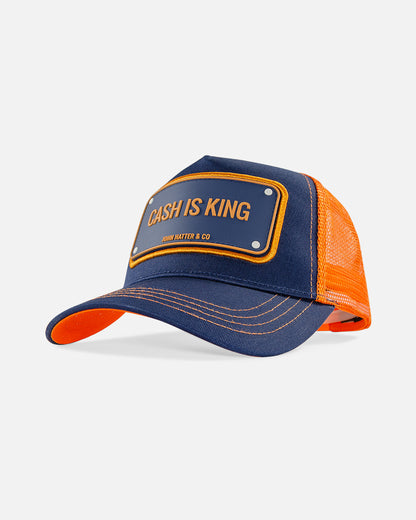 Cash Is King Rubber Trucker Cap by John Hatter & CO