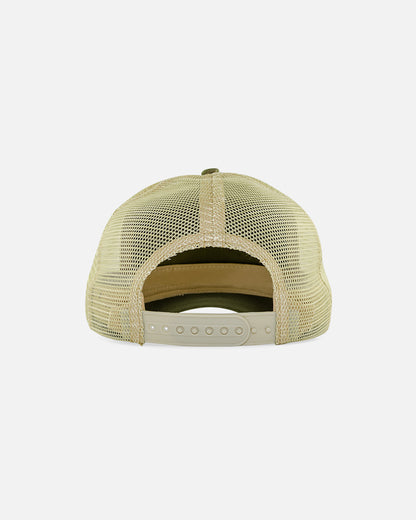 Cash Is King - Olive Green Rubber Trucker Cap by John Hatter & CO