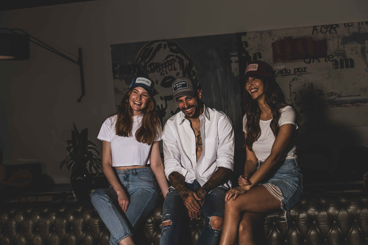 John Hatter & CO caps — Rock 'n Roll campaign photograph