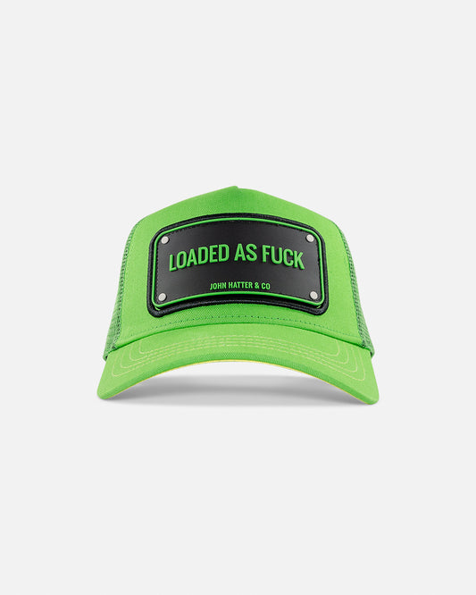 Loaded As Fuck Rubber Trucker Cap by John Hatter & CO
