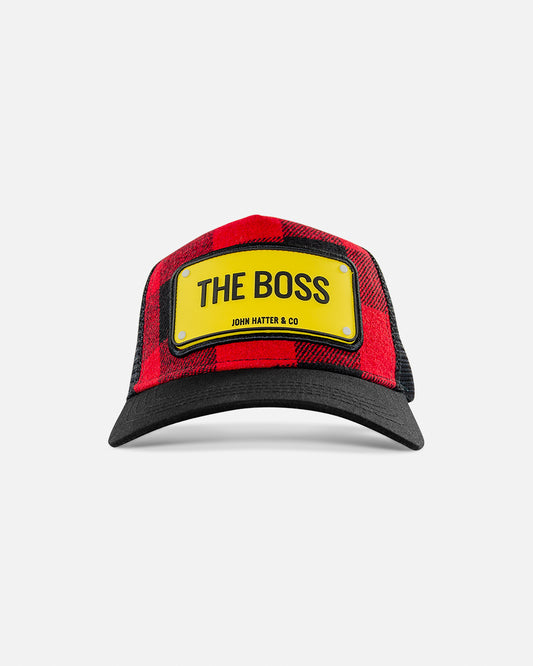 The Boss Flannel Rubber Trucker Cap by John Hatter & CO