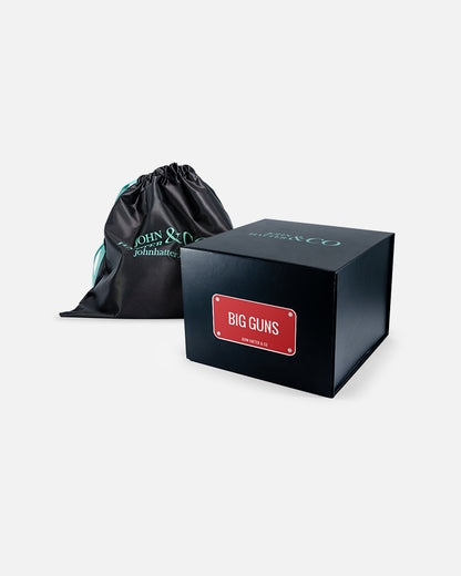 Big Guns Trucker Cap presentation box by John Hatter & CO