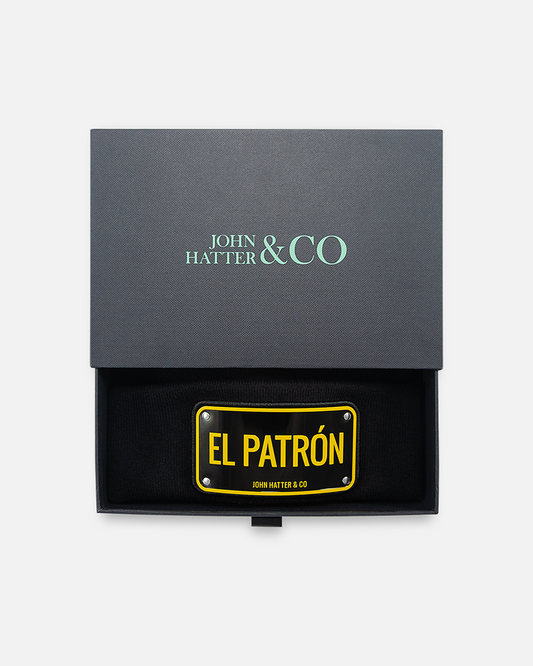 El Patrón Beanie presentation box by John Hatter & CO