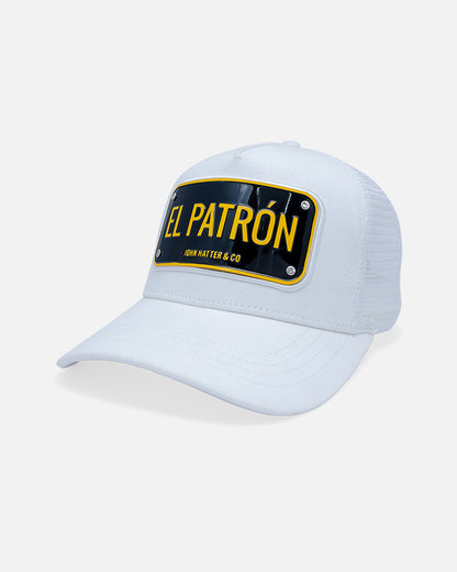 El Patrón White Trucker Cap by John Hatter & CO