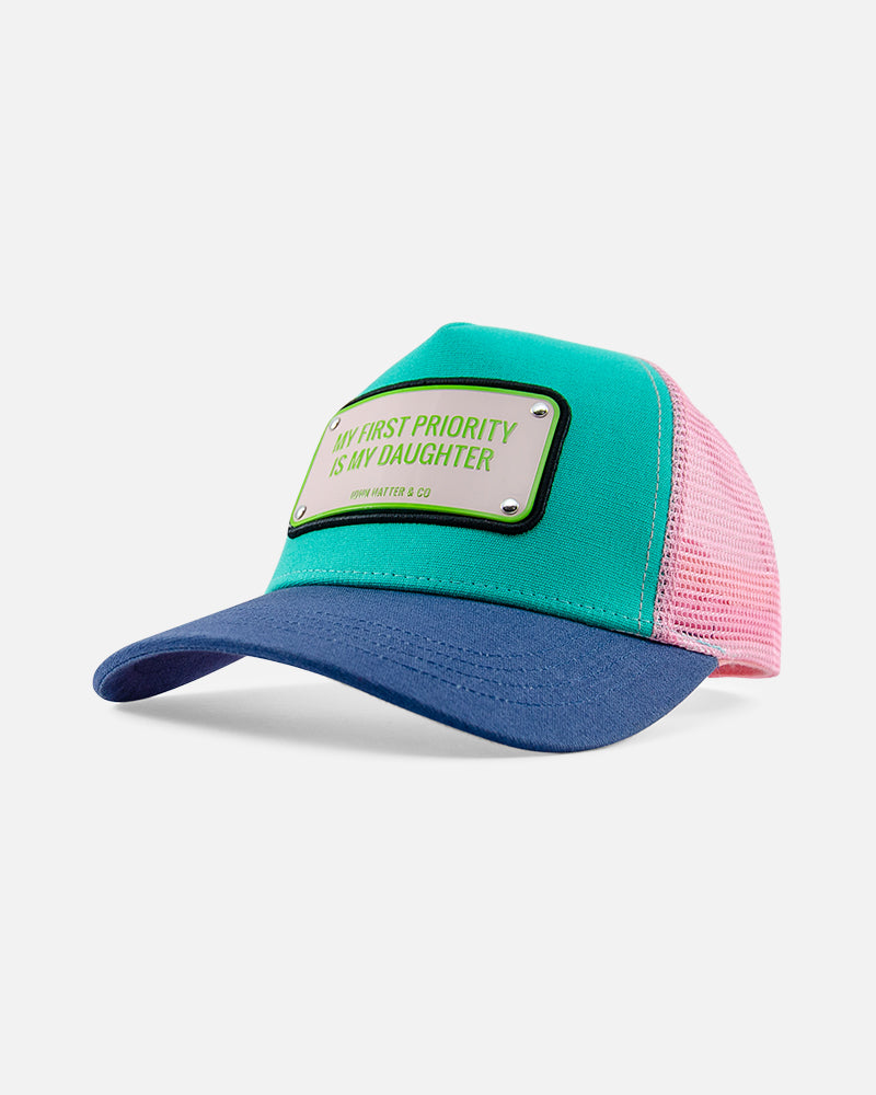 My First Priority Kids Blue & Green Cap - Trucker Hat - John Hatter ...