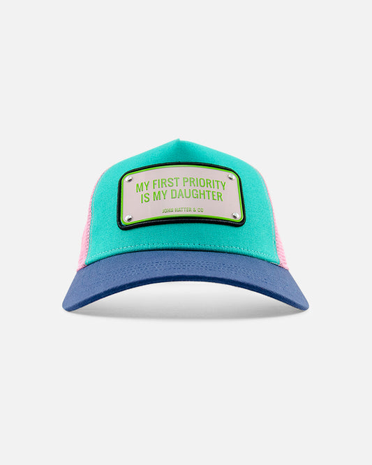 My First Priority Kids' Trucker Cap by John Hatter & CO, front view