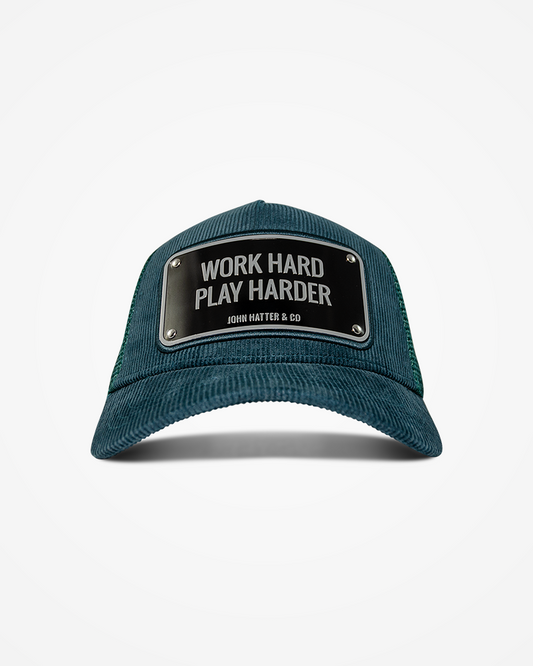 Work Hard Corduroy Trucker Cap by John Hatter & CO